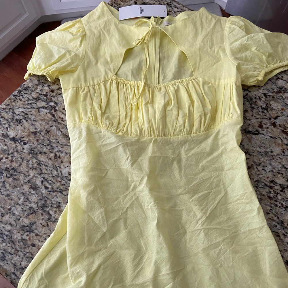 Urban Outfitters Pale Yellow Dress